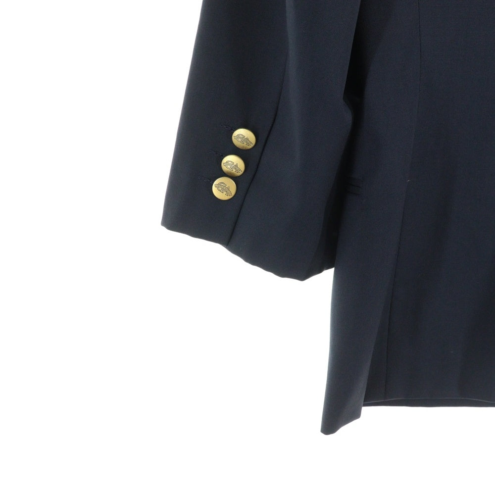 Giorgio Armani テーラードジャケットネイビー/ベージュ サイズ48 GIORGIO ARMANI(ジョルジオアルマーニ) GAロゴボタン ウール 2B