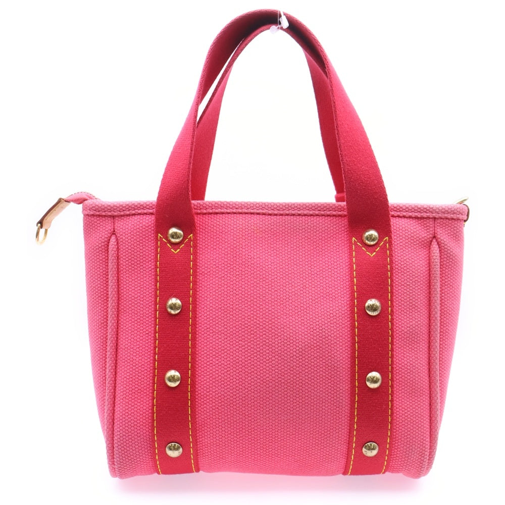 LOUIS VUITTON(ルイヴィトン) アンティグアカバMM マゼンダ ハンドバッグ ミニトートバッグ ピンク キャンバス M40034 ゴールド金具 レディース