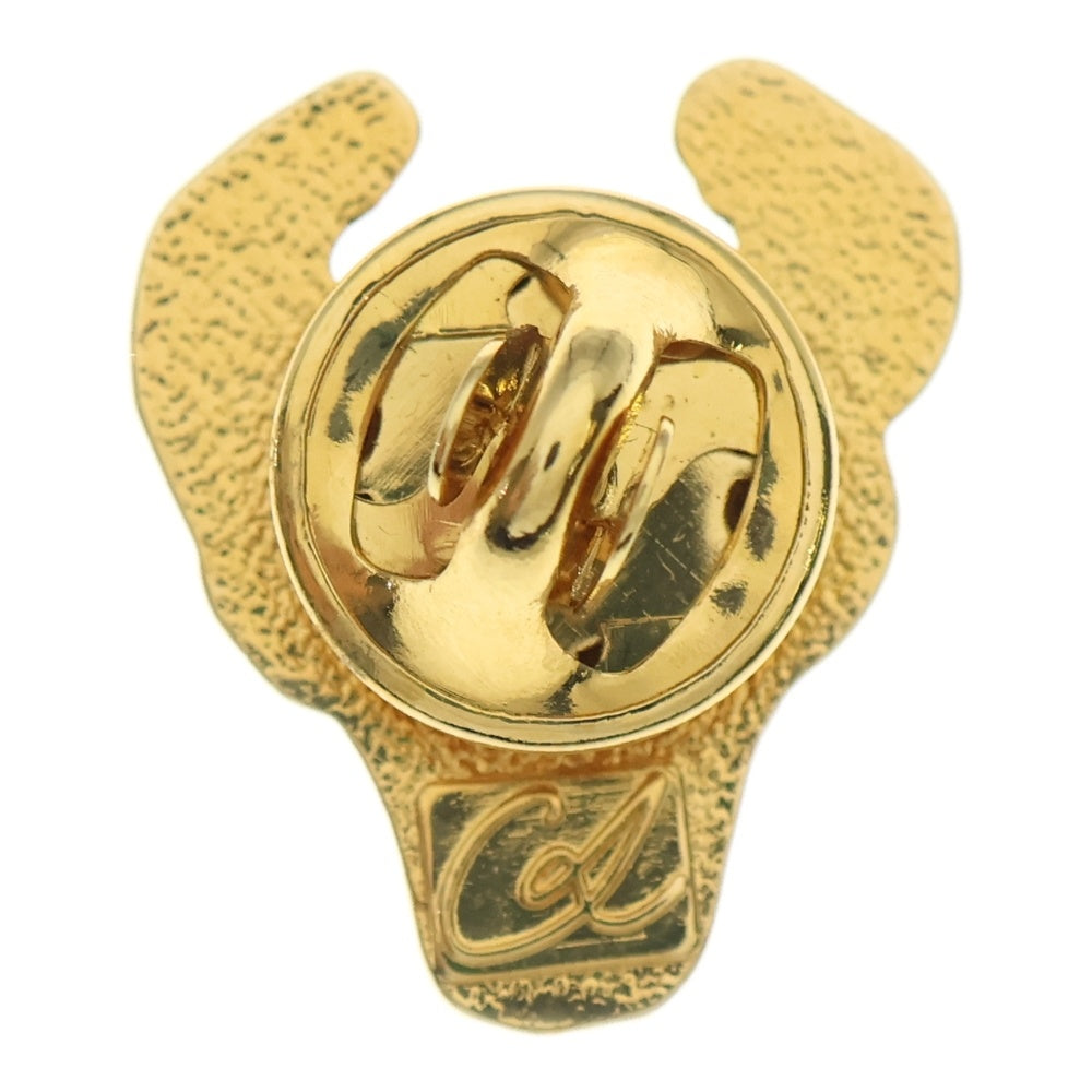 NO BRAND(ノーブランド) バッファロー 牛 モチーフ ピンバッジ ゴールド