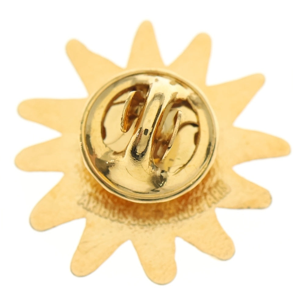 Christian Lacroix(クリスチャンラクロワ) ロゴ 太陽モチーフ ピンバッジ ゴールド レディース