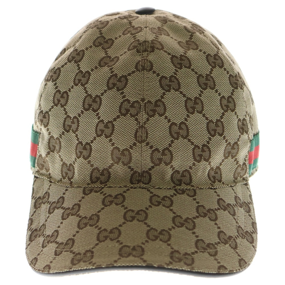 GUCCI(グッチ) GGキャンバス シェリーライン 6パネル ベースボール