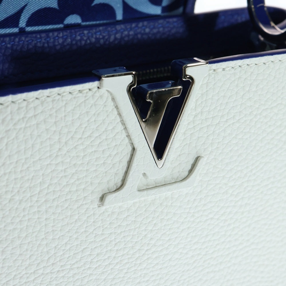 LOUIS VUITTON(ルイヴィトン) カプシーヌBB トリヨンレザー 2WAYバッグ ハンドバッグ ショルダーバッグ ホワイト レザー M20828 シルバー金具 レディース