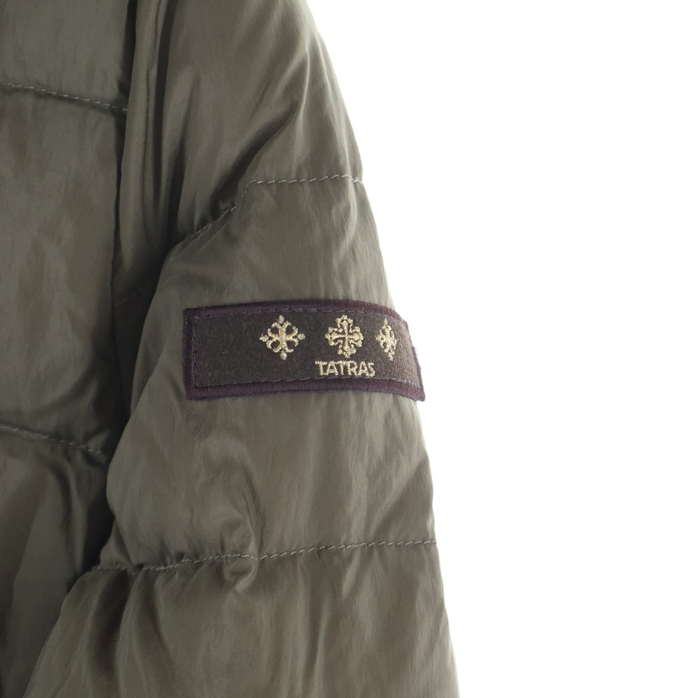 TATRAS(タトラス) SABRINA サブリナ ドローコード付き ダブルジップ フーデッドダウンコート レディース カーキ LTA15A4393
