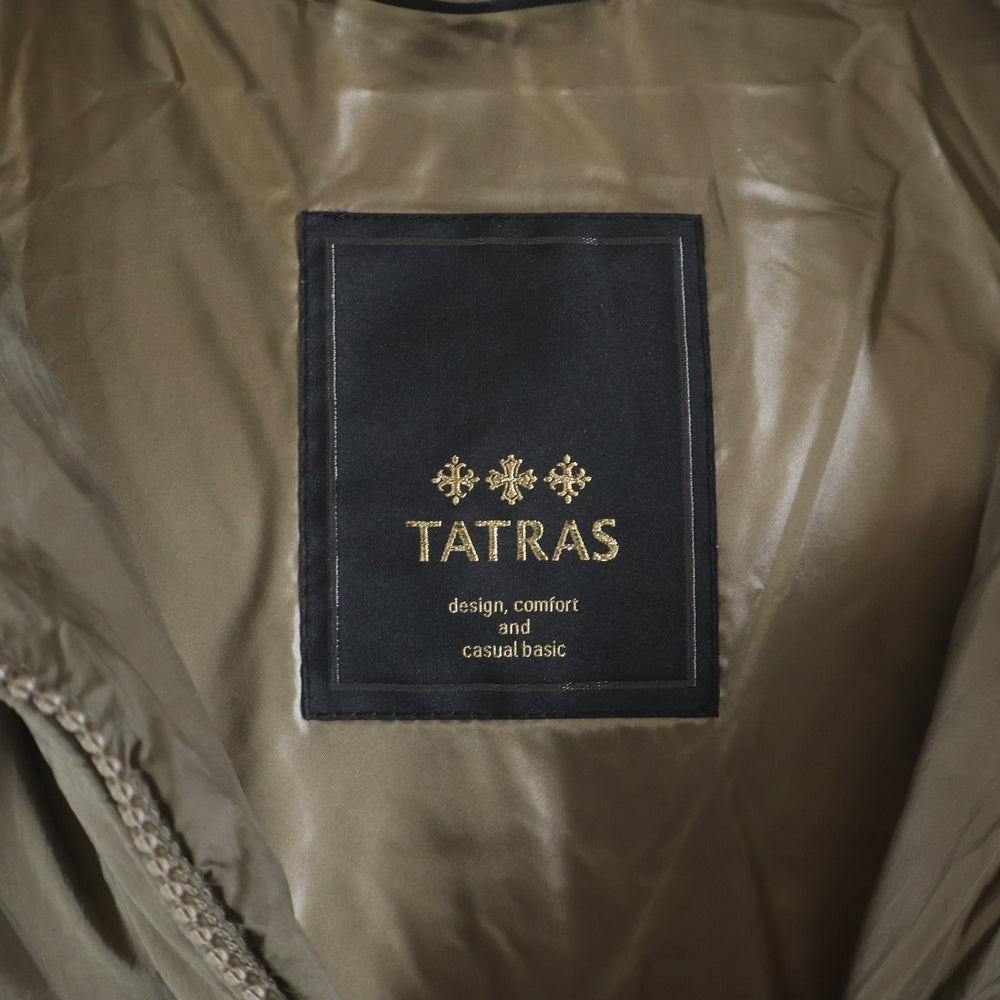 TATRAS(タトラス) SABRINA サブリナ ドローコード付き ダブルジップ フーデッドダウンコート レディース カーキ LTA15A4393