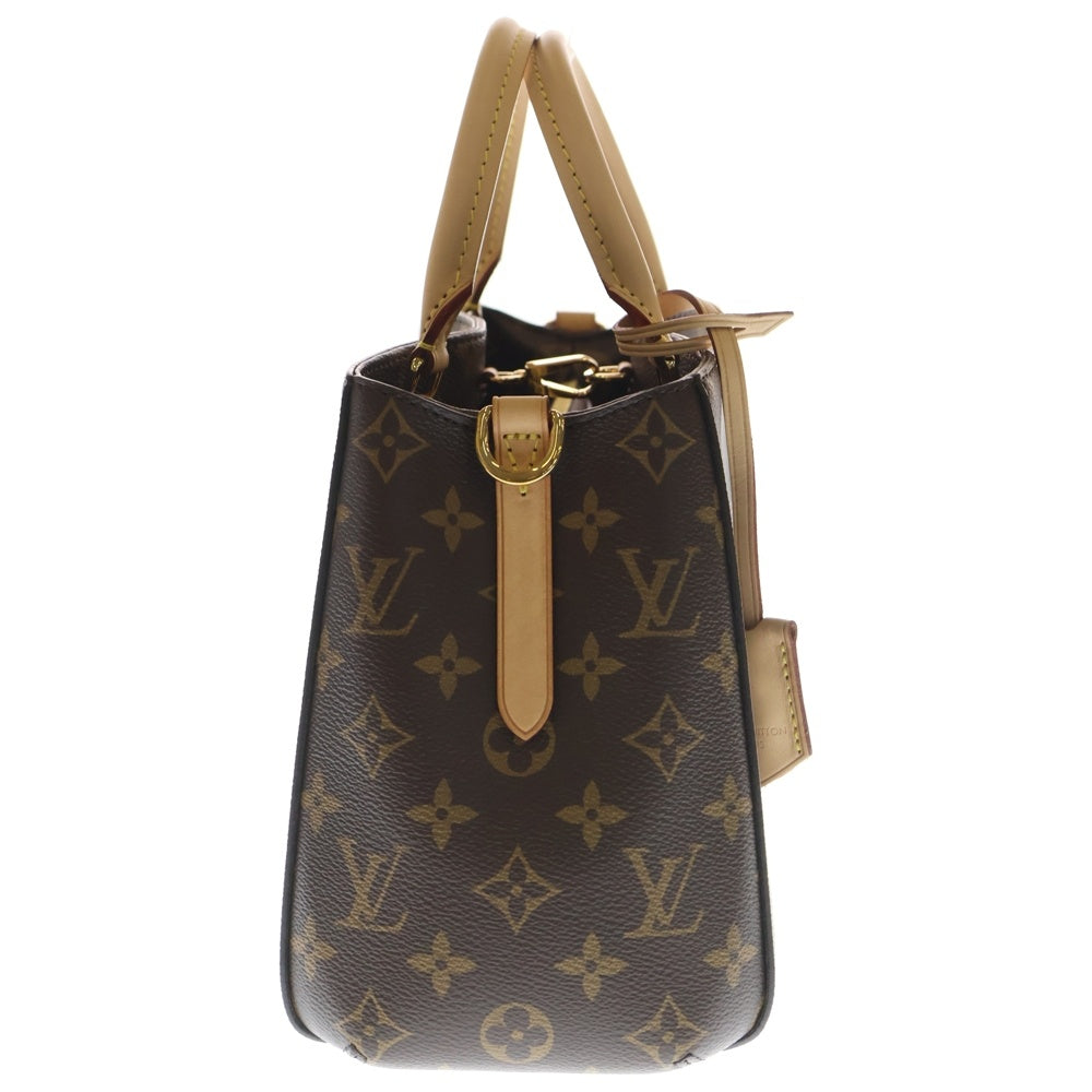 LOUIS VUITTON(ルイヴィトン) モノグラム モンテーニュBB 2WAY レザーハンドバッグ ショルダーバッグ ブラウン M41055