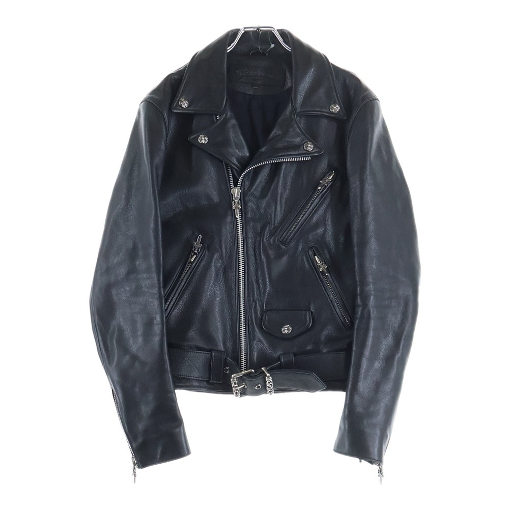 CHROME HEARTS(クロムハーツ) JJ DEAN ダガージップライダース レザージャケット ブラック レディース