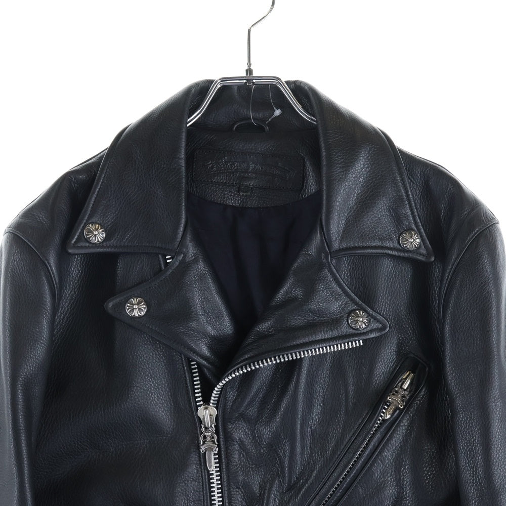 CHROME HEARTS(クロムハーツ) JJ DEAN ダガージップライダース レザージャケット ブラック レディース
