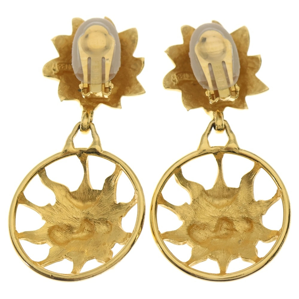 FENDI(フェンディ) 太陽モチーフ イヤリング ゴールド GP レディース