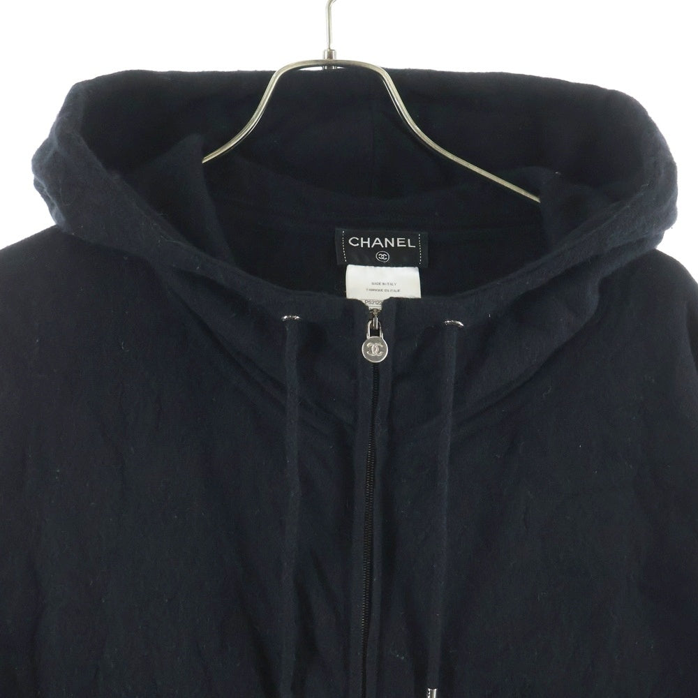 CHANEL(シャネル) ジップパーカー ブラック カシミア レディース
