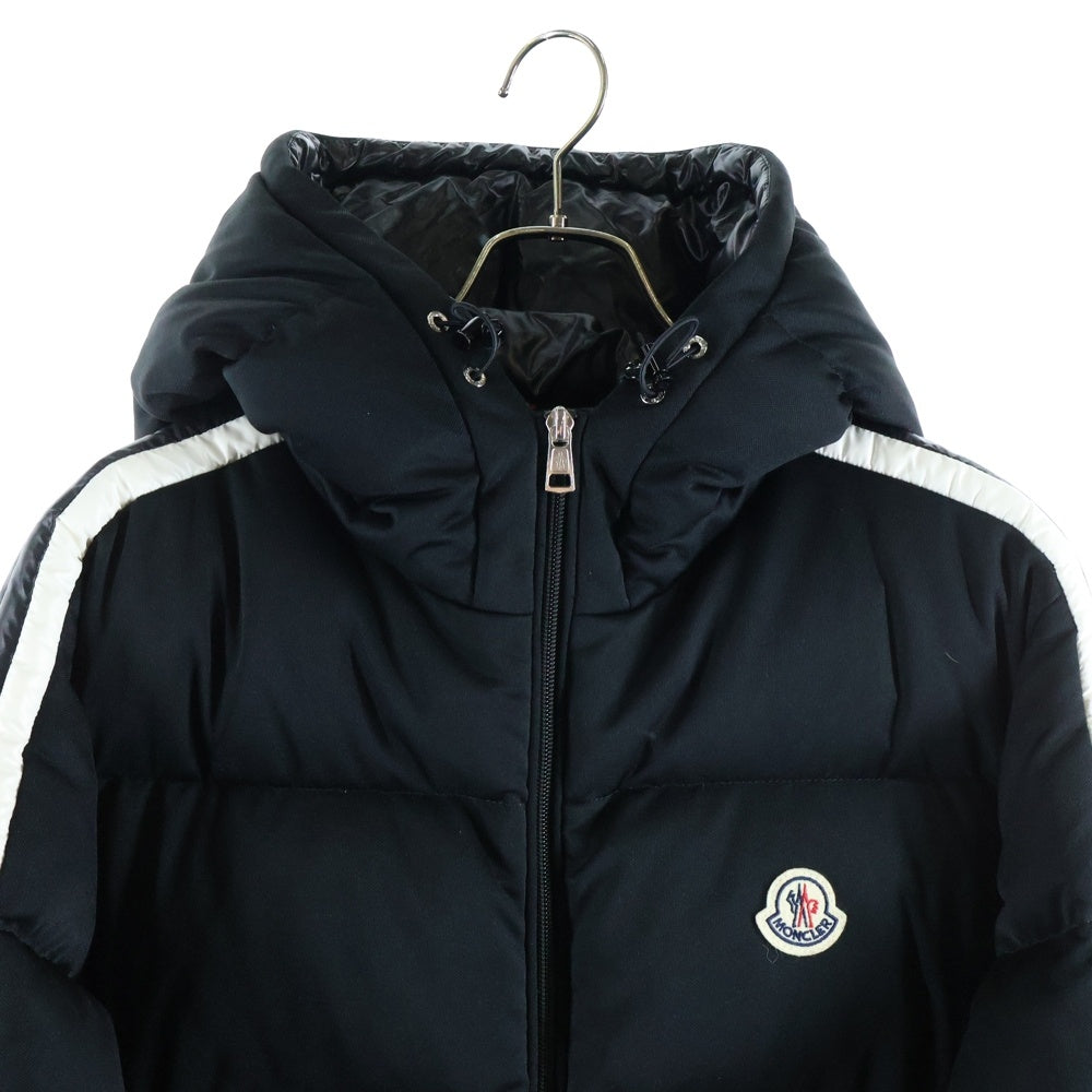 MONCLER(モンクレール) 22AW SANBESAN サイドライン フーデッド ナイロン ダウンジャケット ブラック H20911A00237
