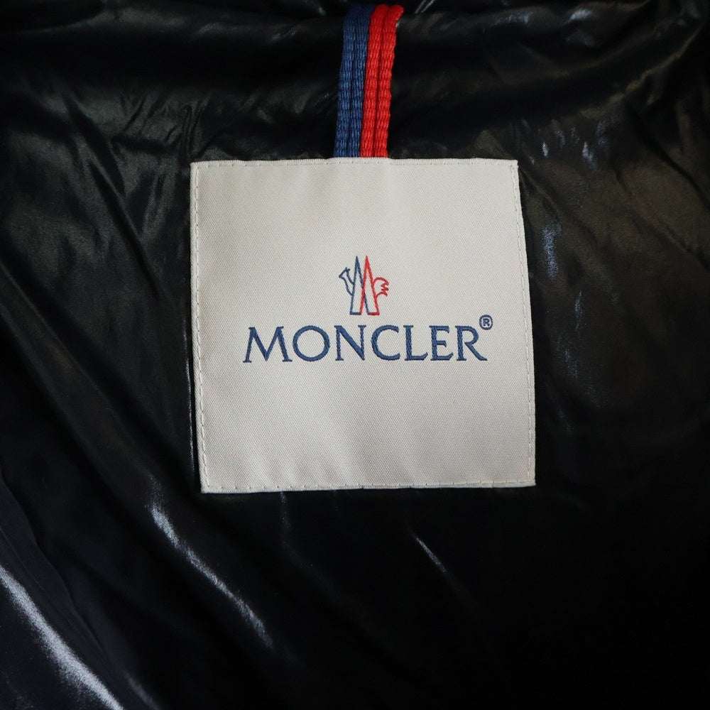 MONCLER(モンクレール) 22AW SANBESAN サイドライン フーデッド ナイロン ダウンジャケット ブラック H20911A00237
