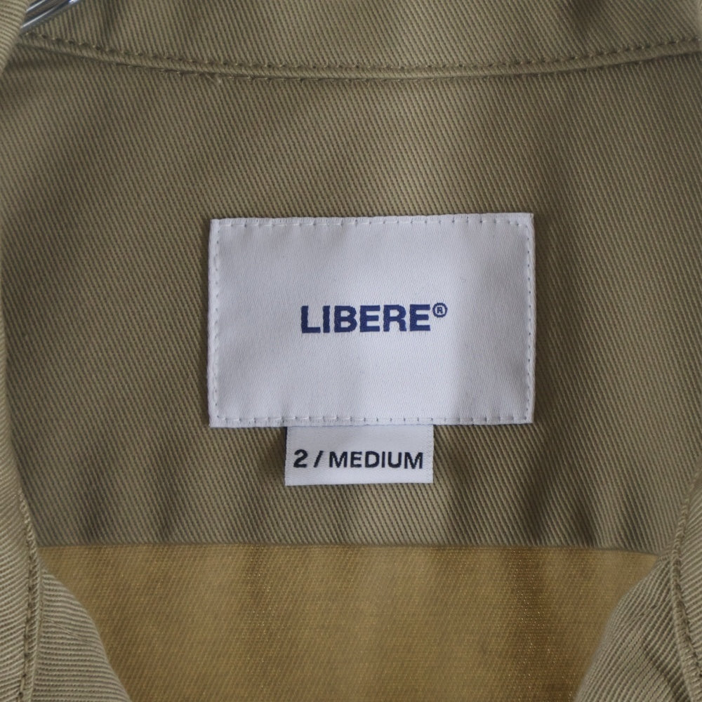 LIBERE(リベーレ) ディッキーズコラボ プラスワークシャツ ベージュ 222201