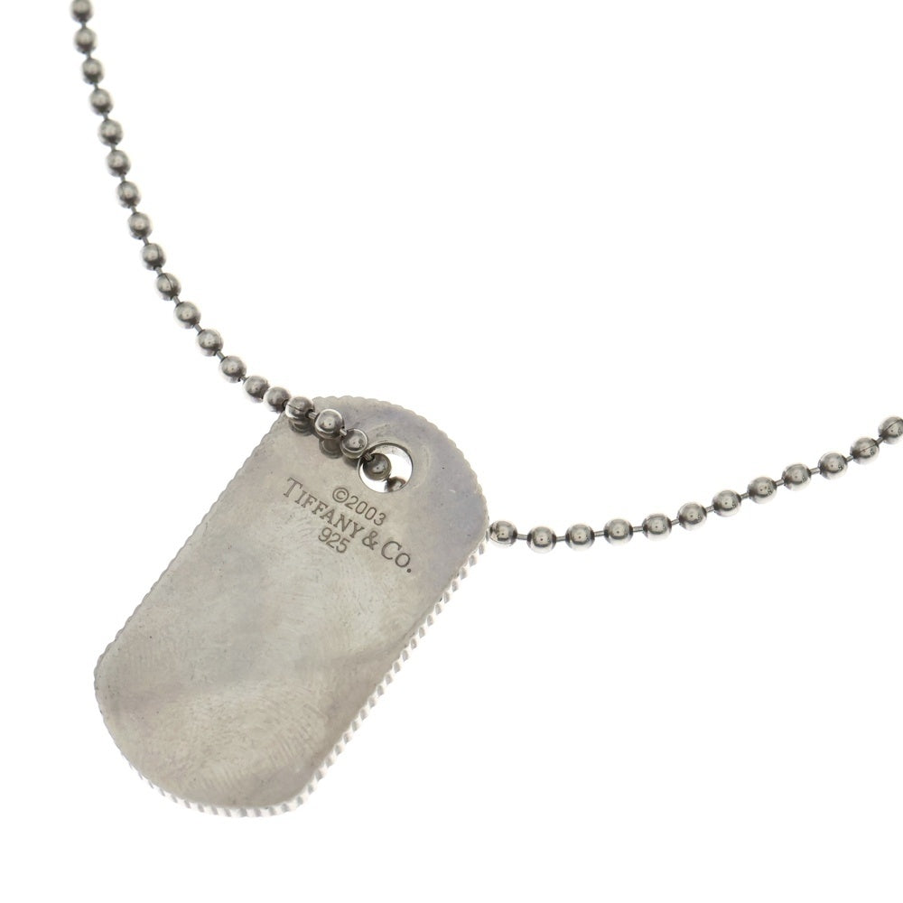 TIFFANY & Co.(ティファニー) ドッグタグ ボールチェーンネックレス ペンダント チェーン SV925 シルバー 28.6g