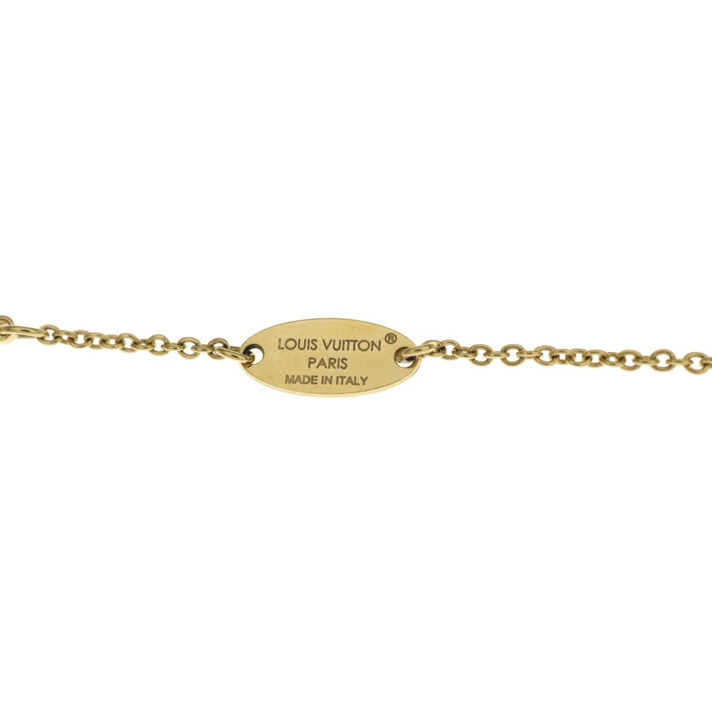 LOUIS VUITTON(ルイヴィトン) LVアイコニック エナメルピンク チェーンペンダントネックレス GP ゴールド M01215 レディース
