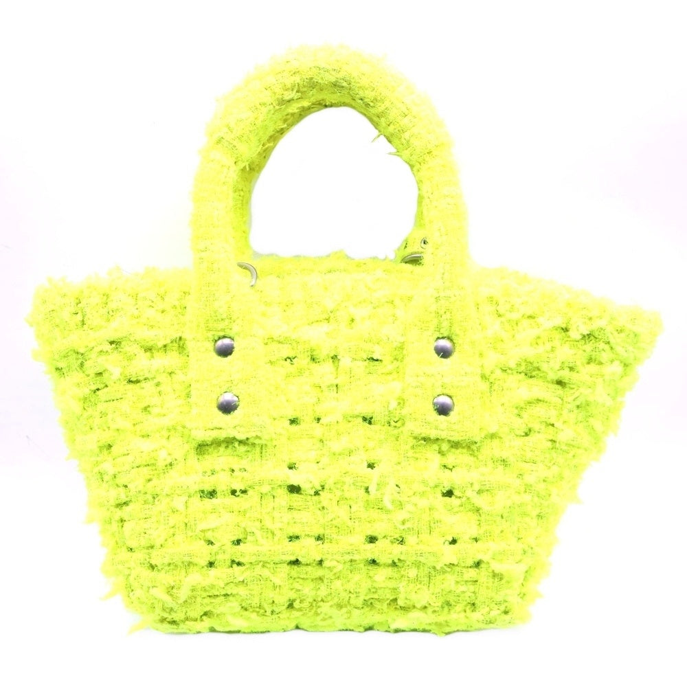 BALENCIAGA(バレンシアガ) ビストロ XXS ハンドバッグ ショルダーバッグ イエロー ツイード 60835 レディース