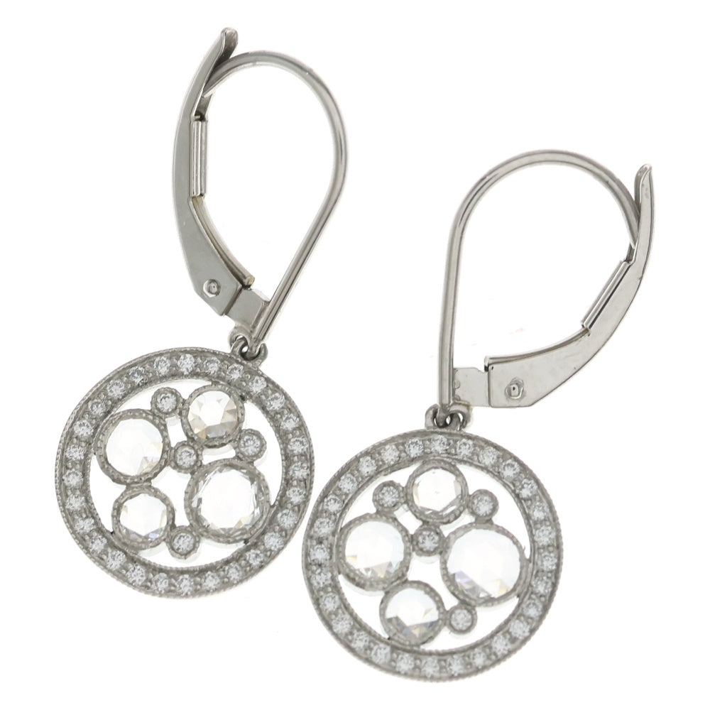 TIFFANY & Co.(ティファニー) コブルストーン ダイヤ ピアス シルバー Pt950 レディース