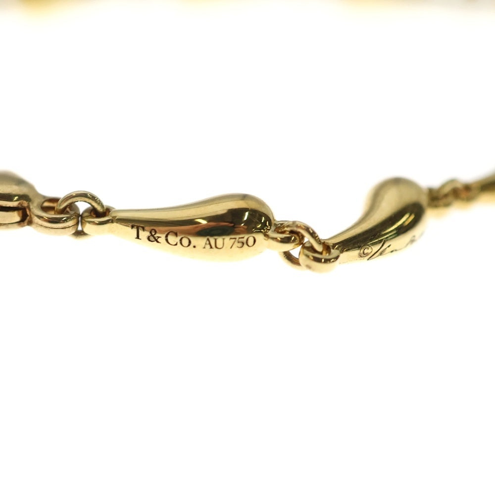 TIFFANY & Co.(ティファニー) エルサ・ペレッティ ティアドロップ ブレスレット Au750 K18 YG イエローゴールド レディース