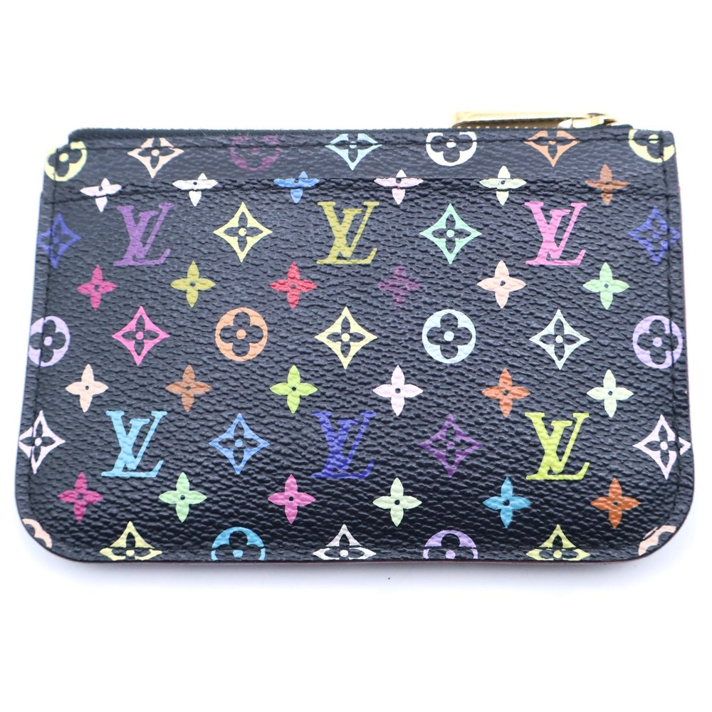 LOUIS VUITTON(ルイヴィトン) モノグラムマルチカラー ポシェットクレ バッグチャーム ポーチ 小物入れ ブラック PVC M93735 ゴールド金具