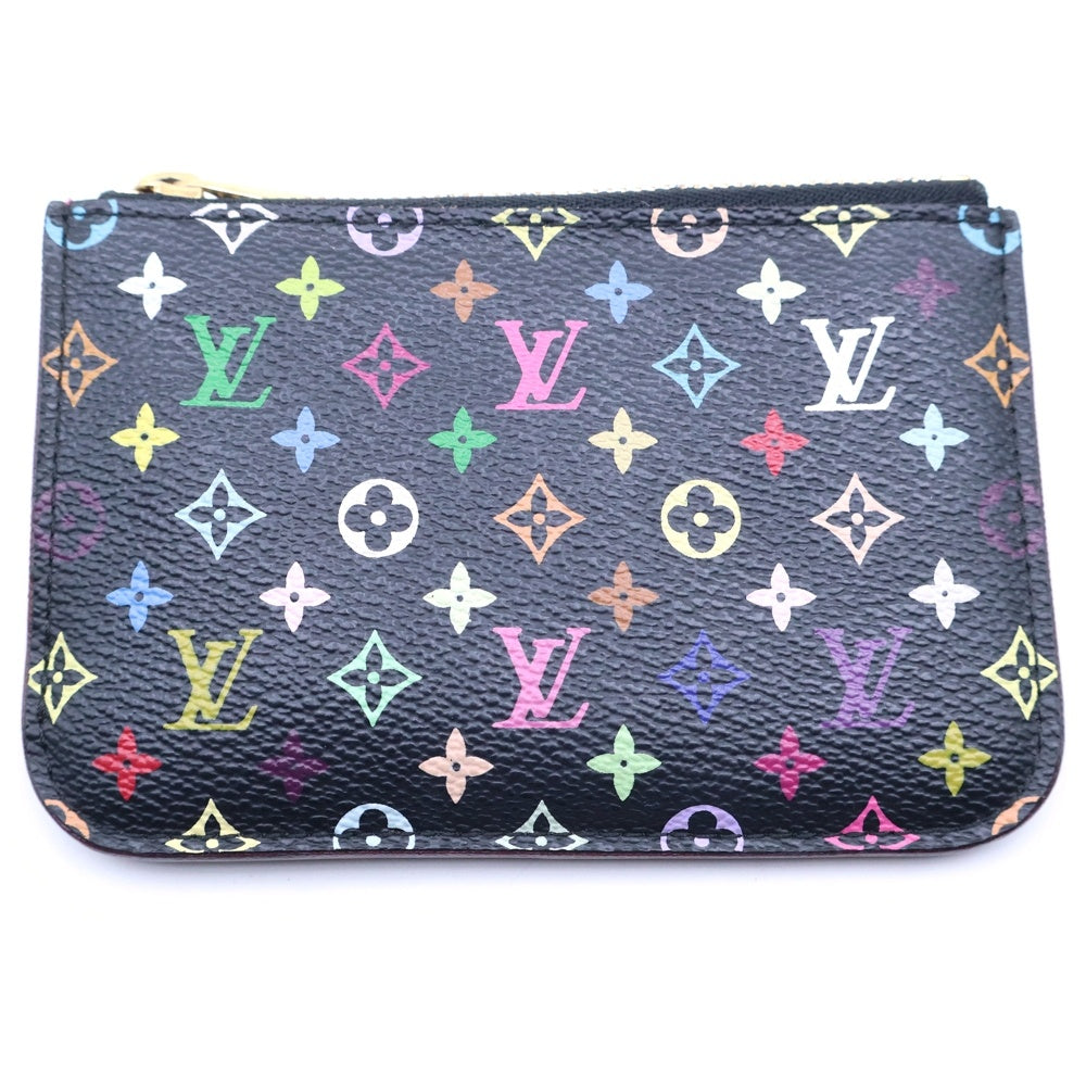 LOUIS VUITTON(ルイヴィトン) モノグラムマルチカラー ポシェットクレ バッグチャーム ポーチ 小物入れ ブラック PVC M93735 ゴールド金具