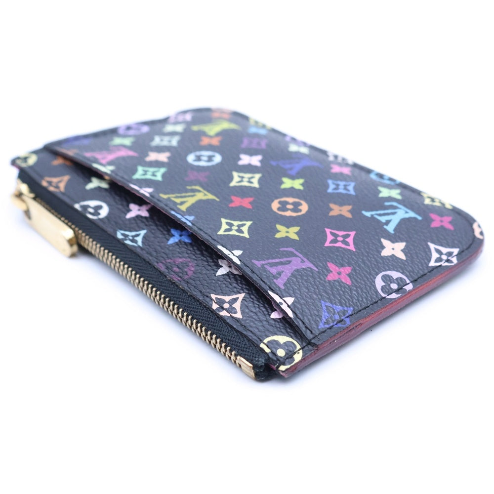 LOUIS VUITTON(ルイヴィトン) モノグラムマルチカラー ポシェットクレ バッグチャーム ポーチ 小物入れ ブラック PVC M93735 ゴールド金具