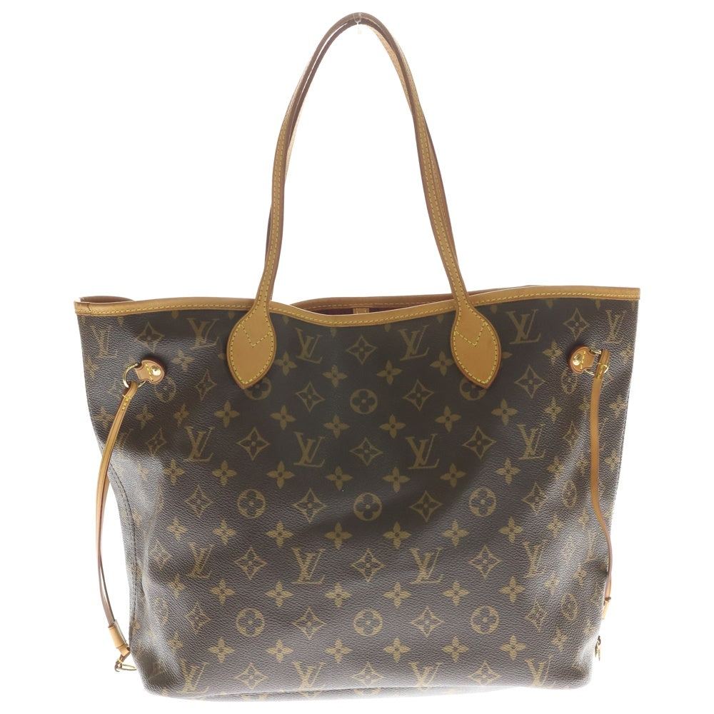 LOUIS VUITTON(ルイヴィトン) モノグラム ネヴァーフルMM トートバッグ ハンドバッグ ブラウン レザー×PVC M41388 ゴールド金具