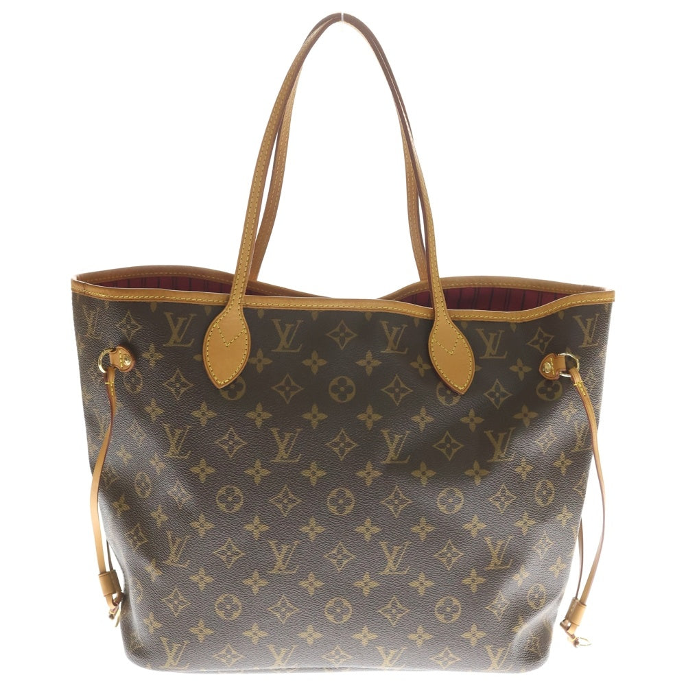 LOUIS VUITTON(ルイヴィトン) モノグラム ネヴァーフルMM トートバッグ ハンドバッグ ブラウン レザー×PVC M41388 ゴールド金具