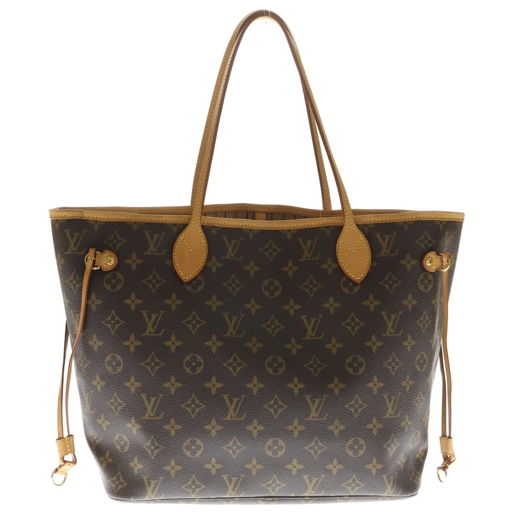 LOUIS VUITTON(ルイヴィトン) モノグラム ネヴァーフルMM トートバッグ ハンドバッグ ブラウン レザー×PVC M40995 ゴールド金具 レディース