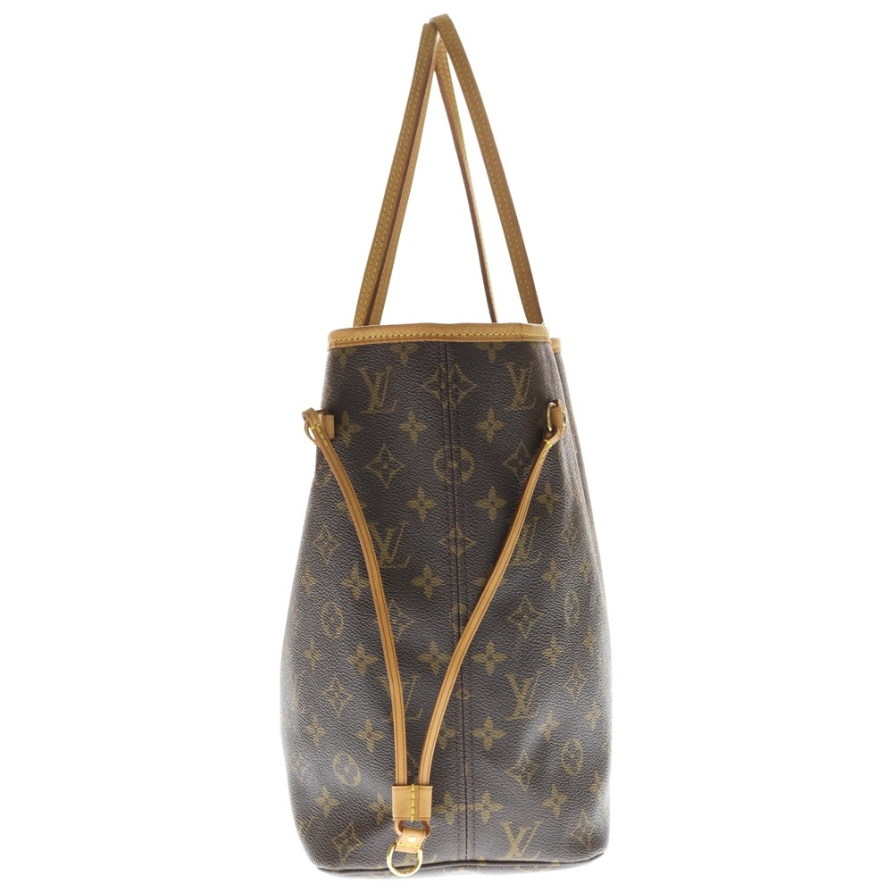 LOUIS VUITTON(ルイヴィトン) モノグラム ネヴァーフルMM トートバッグ ハンドバッグ ブラウン レザー×PVC M40995 ゴールド金具 レディース