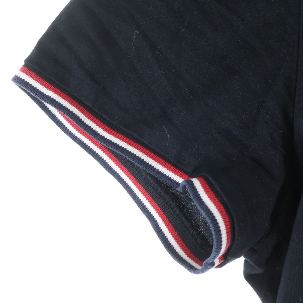 MONCLER(モンクレール) ワッペンロゴ クルーネック 半袖Tシャツ ブラック