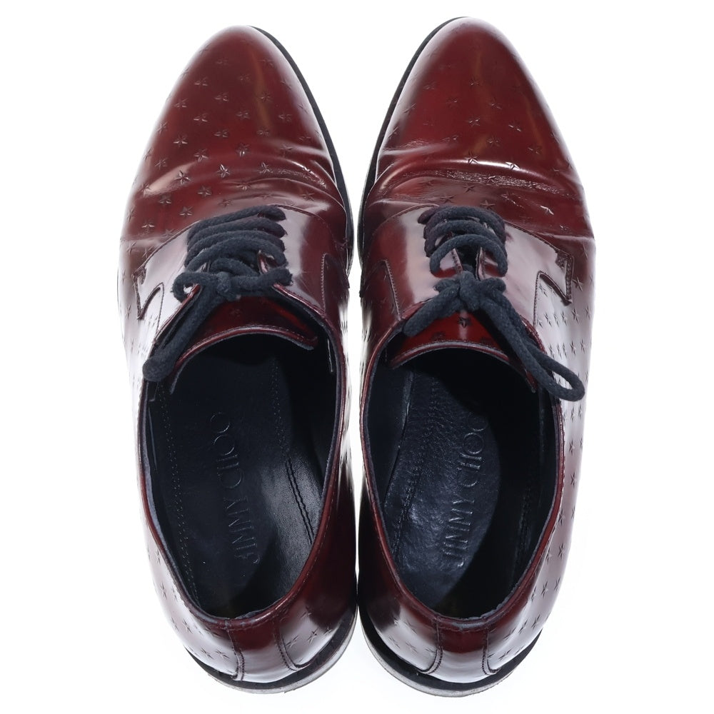 JIMMY CHOO(ジミーチュウ) スターエンボスレザー レースアップ ドレス ビジネス シューズ ブラウン