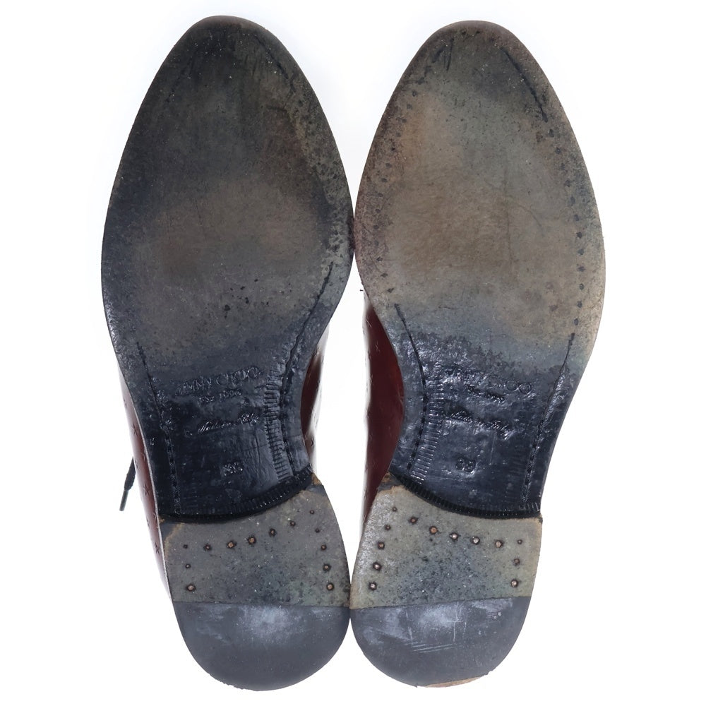 JIMMY CHOO(ジミーチュウ) スターエンボスレザー レースアップ ドレス ビジネス シューズ ブラウン