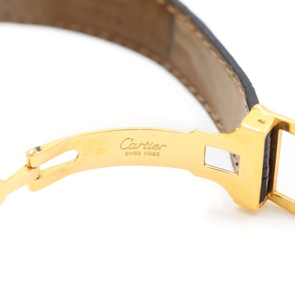 Cartier(カルティエ) マスト ヴァンドーム 黒文字盤 ゴールド GP クォーツ 腕時計 ヴィンテージ 590003