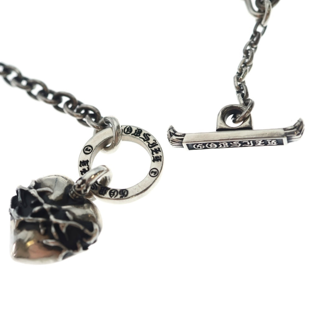GODSIZE(ゴッドサイズ) T-BAR HEART NECKLACE Tバー ハートネックレス シルバー