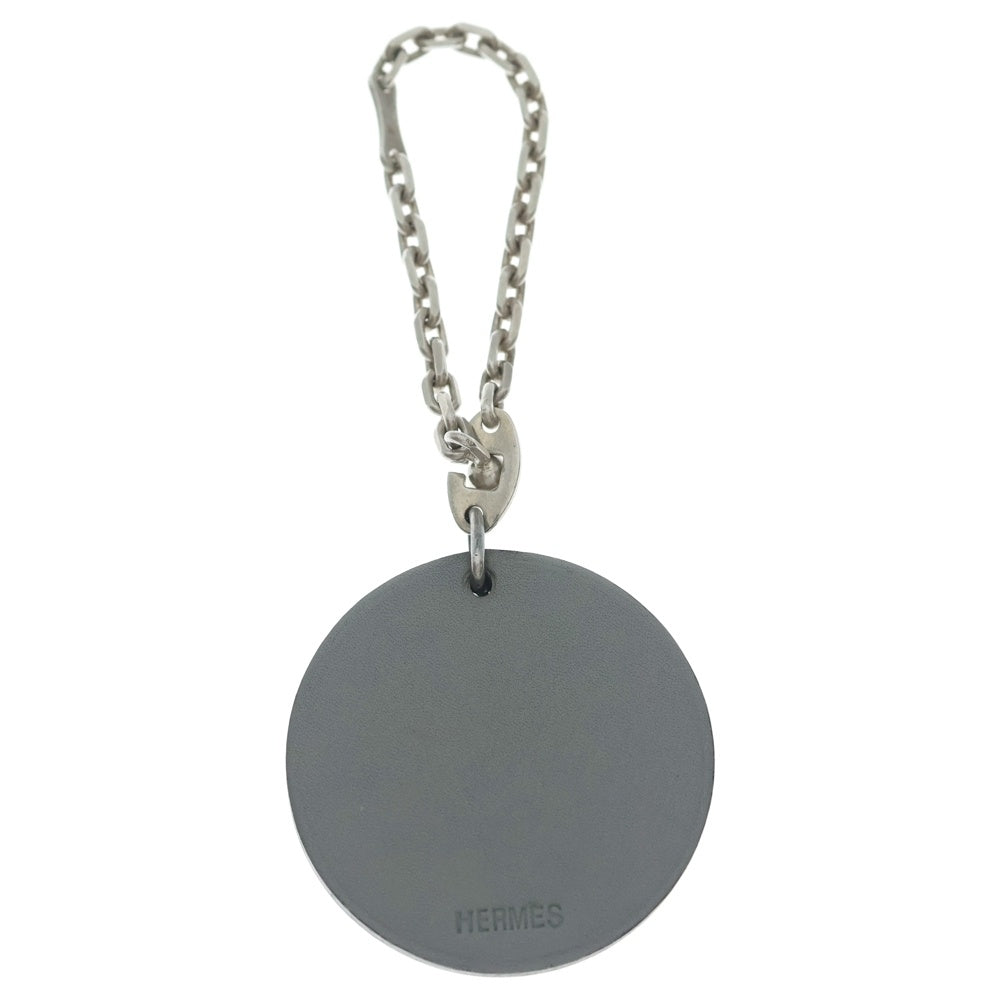 HERMES(エルメス) うさぎ モチーフ バッグチャーム レザー グレー レディース