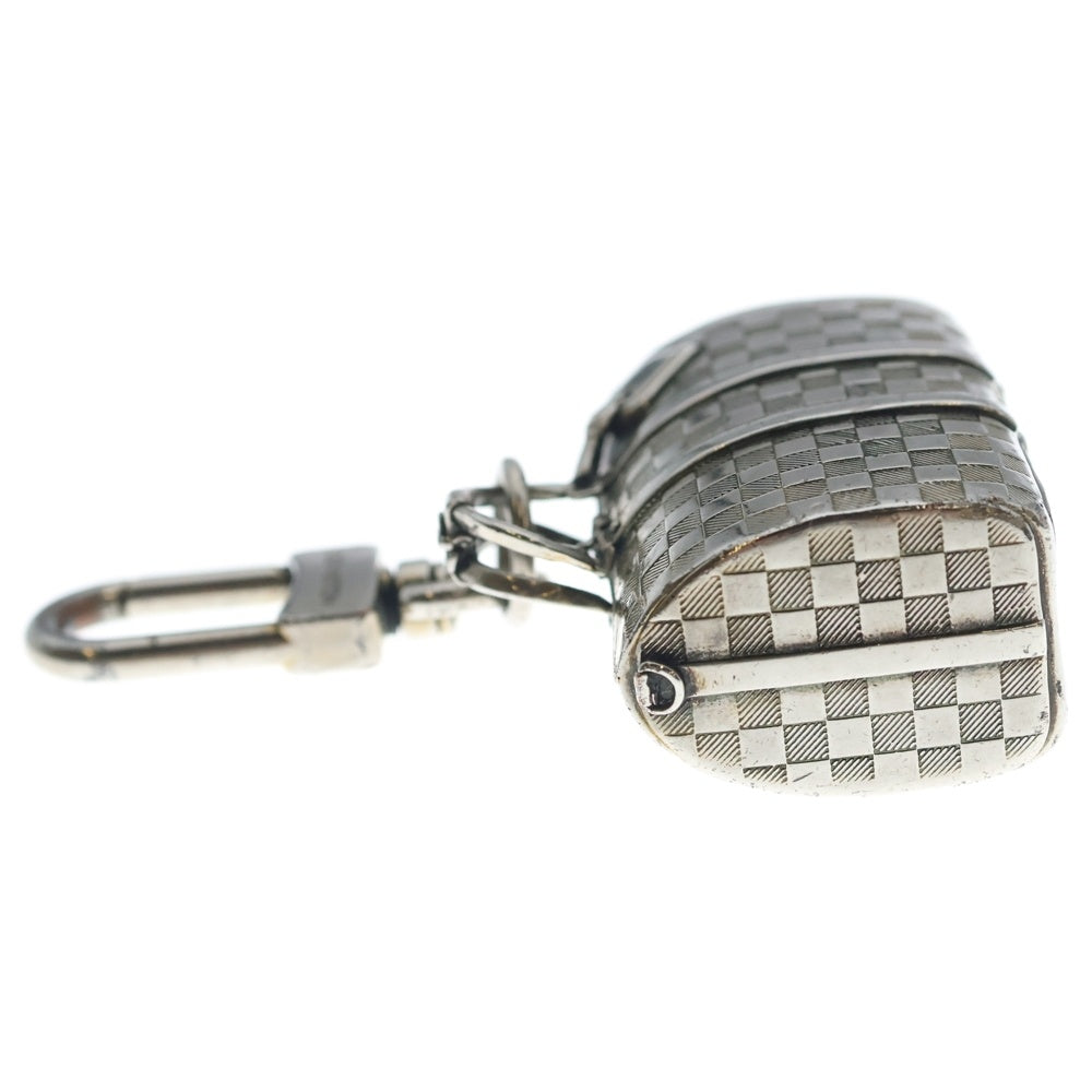 LOUIS VUITTON(ルイヴィトン) ダミエ ザ キーポル バッグチャーム キーホルダー メタル キーポル シルバー M00023