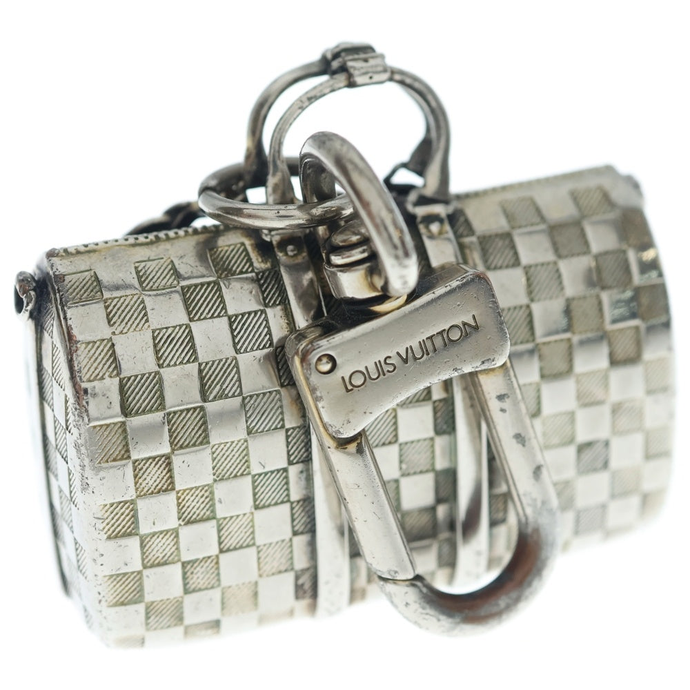 LOUIS VUITTON(ルイヴィトン) ダミエ ザ キーポル バッグチャーム キーホルダー メタル キーポル シルバー M00023