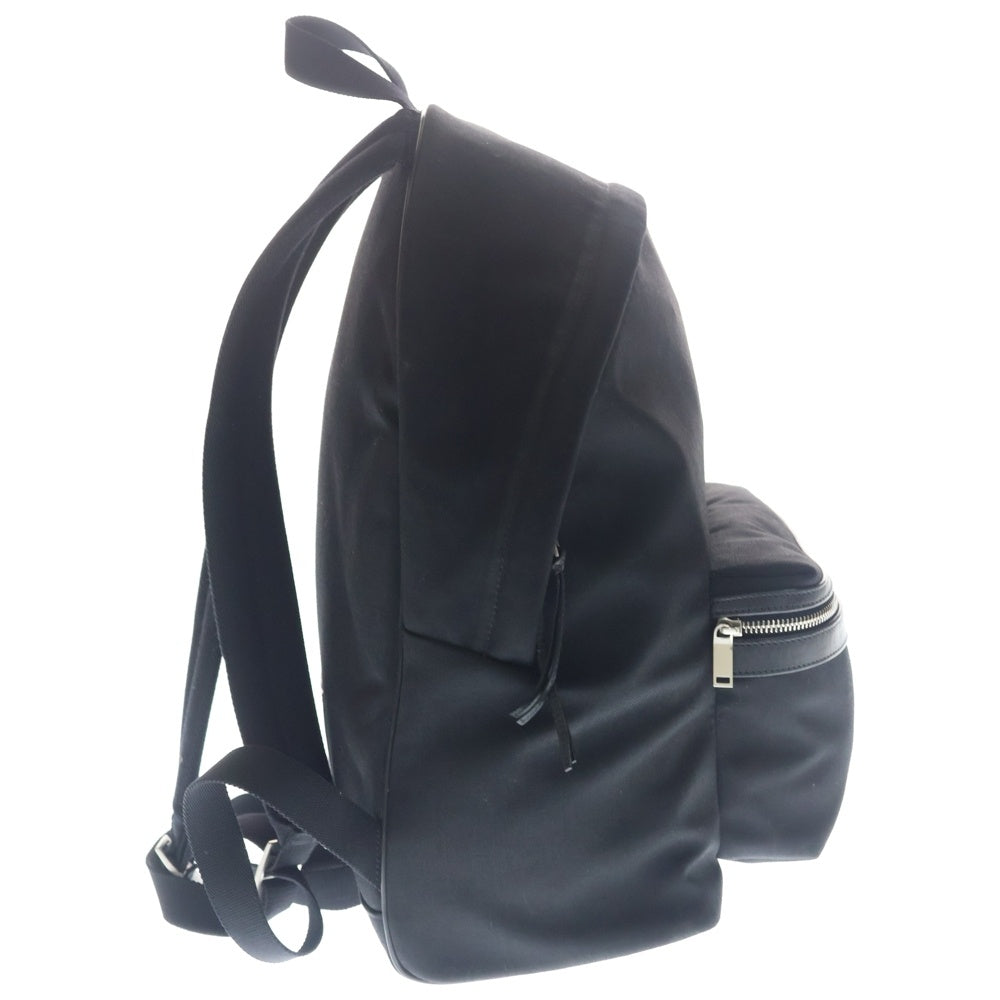 SAINT LAURENT PARIS(サンローランパリ) シティバックパック リュックサック バックパック ブラック ナイロン 534967 シルバー金具