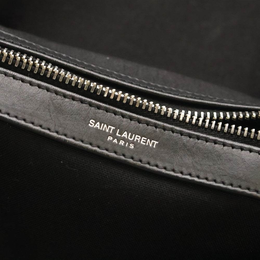 SAINT LAURENT PARIS(サンローランパリ) シティバックパック リュックサック バックパック ブラック ナイロン 534967 シルバー金具