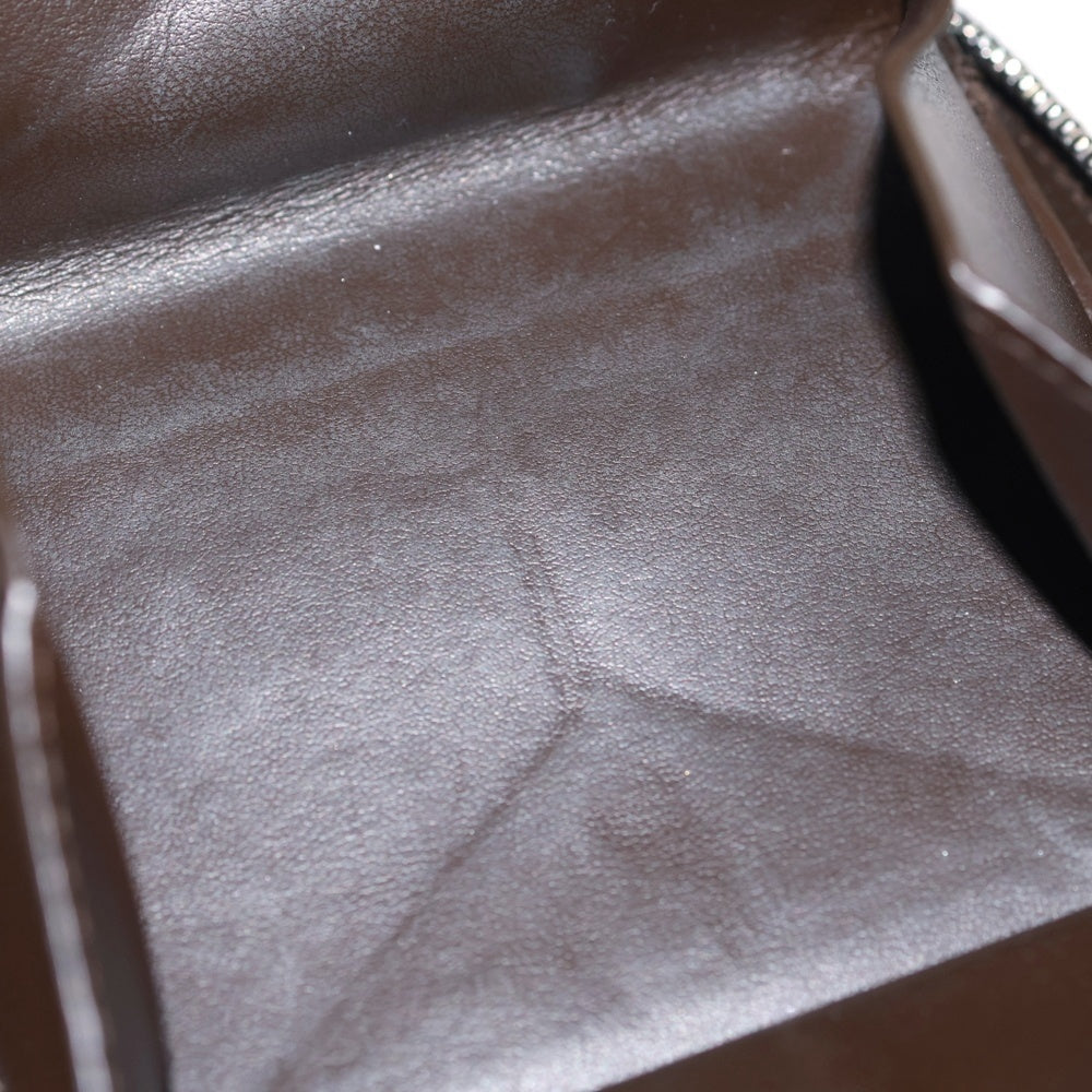 BOTTEGA VENETA(ボッテガヴェネタ) カセット ジップアラウンド レザー マキシイントレチャート コンパクトウォレット 二つ折り財布 シルバー金具 ブラウン レディース