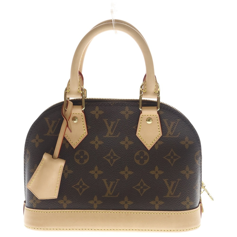 LOUIS VUITTON(ルイヴィトン) モノグラム アルマBB 2WAYバッグ ショルダーバッグ ハンドバッグ ブラウン レザー×PVC M46990 ゴールド金具 レディース
