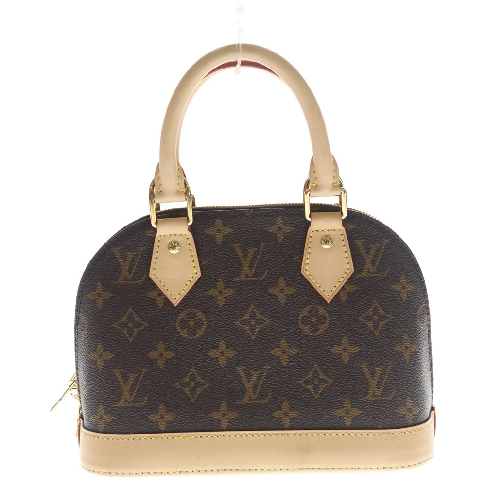 LOUIS VUITTON(ルイヴィトン) モノグラム アルマBB 2WAYバッグ ショルダーバッグ ハンドバッグ ブラウン レザー×PVC M46990 ゴールド金具 レディース