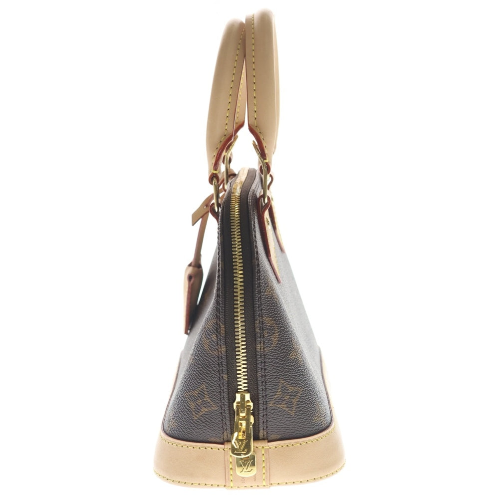 LOUIS VUITTON(ルイヴィトン) モノグラム アルマBB 2WAYバッグ ショルダーバッグ ハンドバッグ ブラウン レザー×PVC M46990 ゴールド金具 レディース