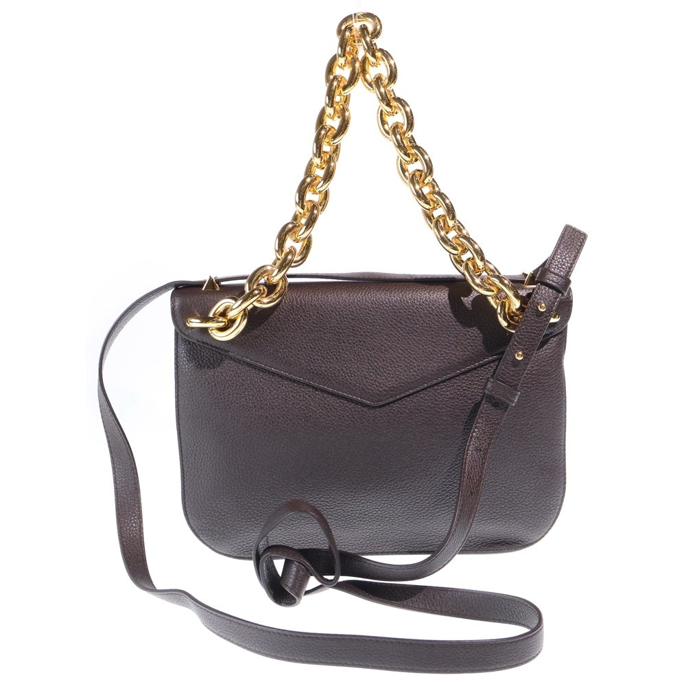 BOTTEGA VENETA(ボッテガヴェネタ) マウント 2WAYショルダーバッグ ブラウン レザー ショルダーバッグ レディース