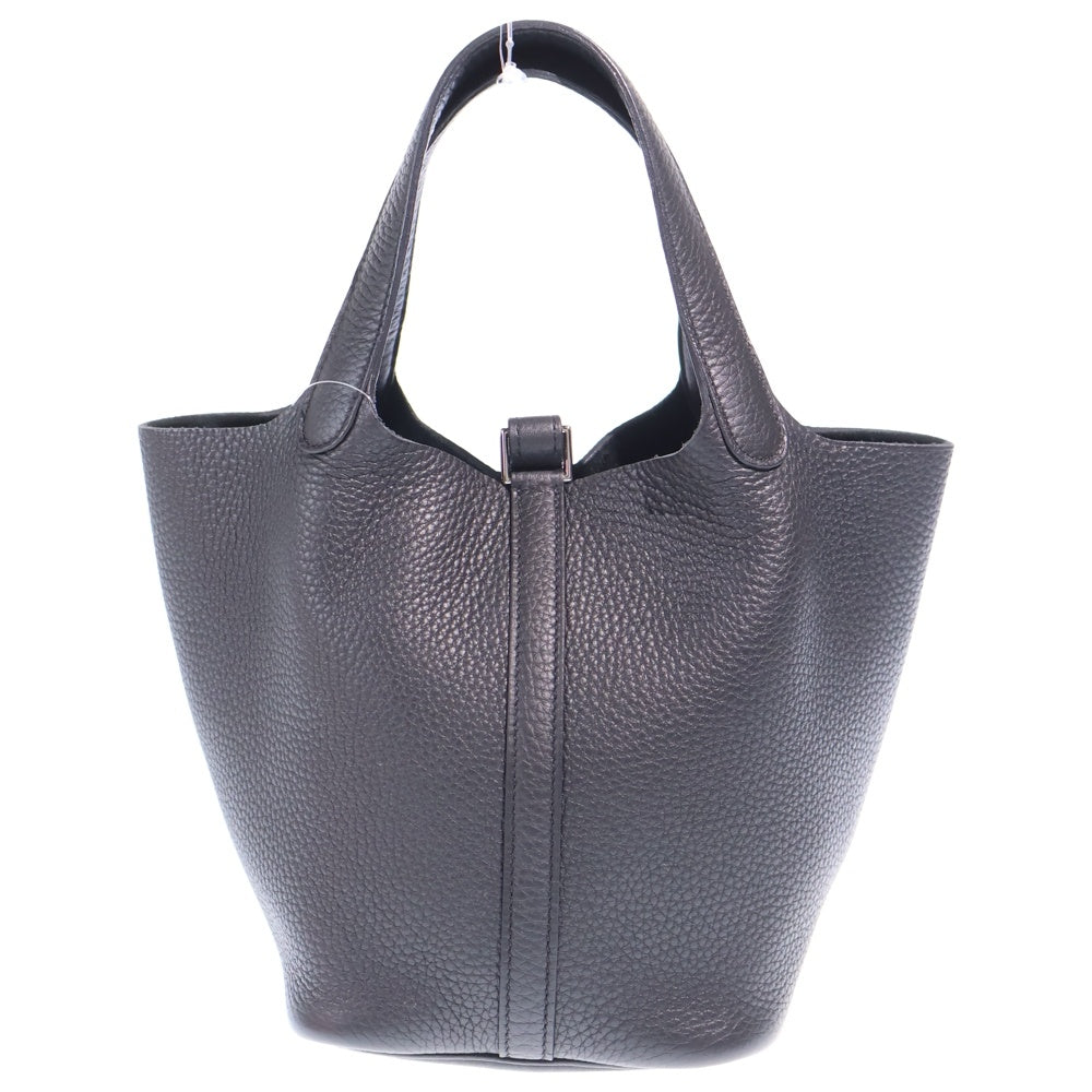 HERMES(エルメス) ピコタンロックPM ハンドバッグ ミニバッグ ブラック トリヨン W刻印 シルバー金具 レディース