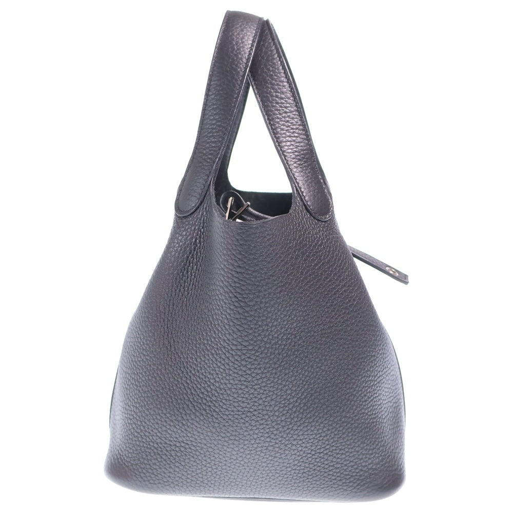 HERMES(エルメス) ピコタンロックPM ハンドバッグ ミニバッグ ブラック トリヨン W刻印 シルバー金具 レディース