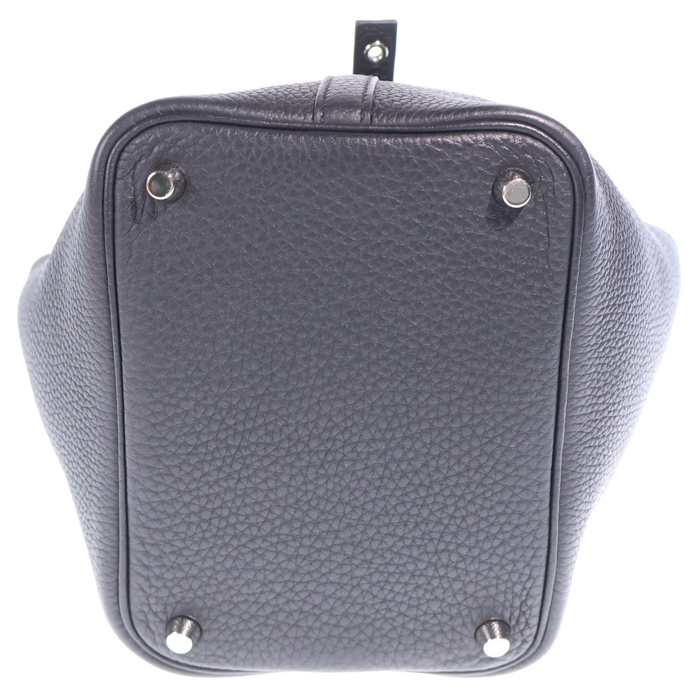 HERMES(エルメス) ピコタンロックPM ハンドバッグ ミニバッグ ブラック トリヨン W刻印 シルバー金具 レディース