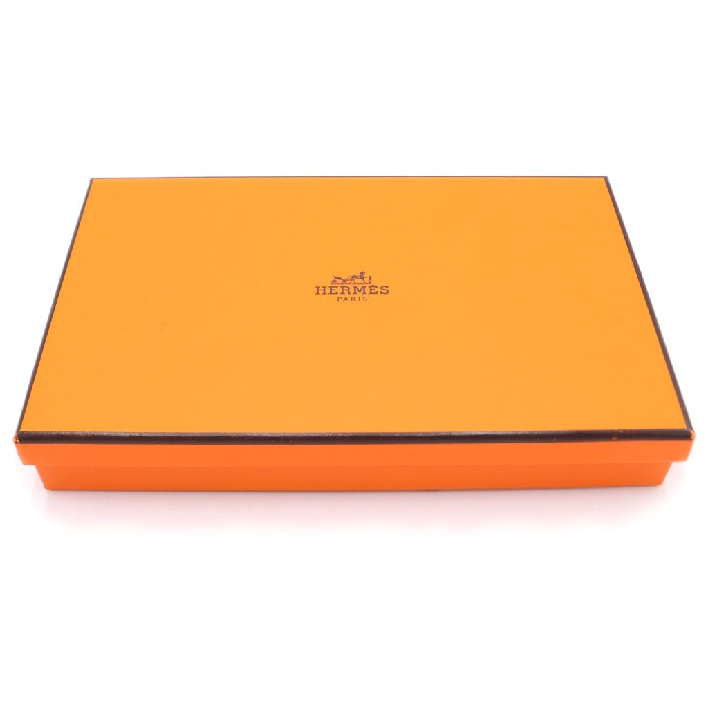 HERMES(エルメス) アザップシルクイン コンパクト エトゥープ エプソン ミニ財布 コインケース ブラウン レザー シルバー金具 Z刻印 レディース