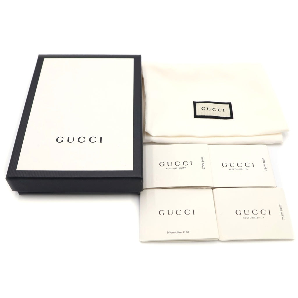 GUCCI(グッチ) マイクログッチシマ コインケース ブラック レザー 544476 シルバー金具