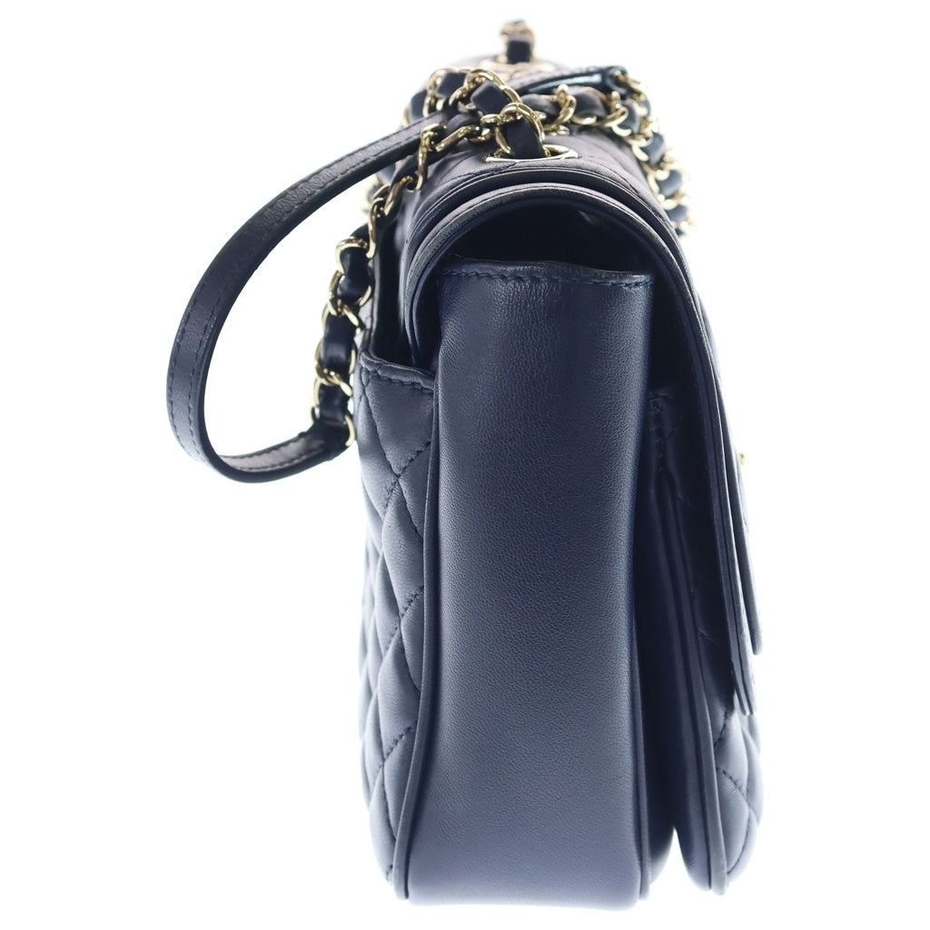 CHANEL マトラッセ チェーンバッグ CHANEL(シャネル) マトラッセ ラムスキン レザー Wチェーンショルダー