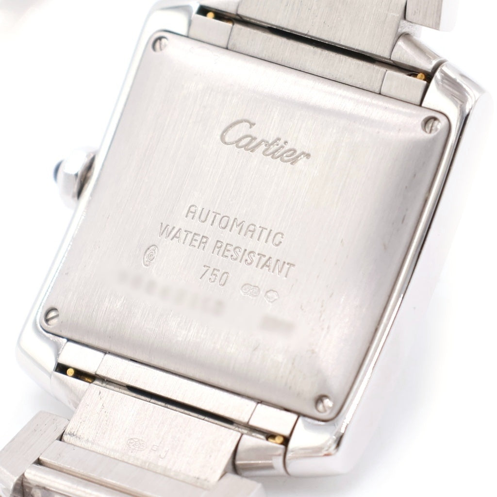 Cartier(カルティエ) タンクフランセーズLM シルバー文字盤 自動巻き 腕時計 K18WG ホワイトゴールド W50011S3 レディース
